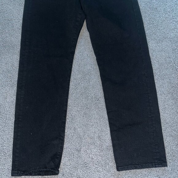 LEVI'S BIG E WEDGIE STRAIGHT HIGH WAIST JEANS IN TRUE BLACK DENIM -ECU - W30 L28 - Picture 3 of 11
